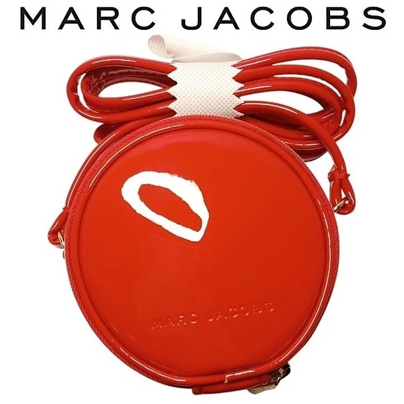 Marc Jacobs Handbags - Marc Jacobs Red Round Crossbody Bag NWOT